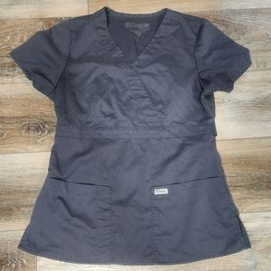 Grey's Anatomy Dark Grey Scrub Top